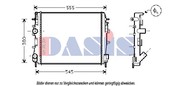 AKS DASIS Radiaator,mootorijahutus 180009N